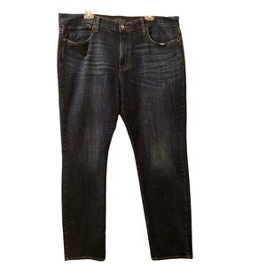 Lucky Brand Jeans Men's 40x32 Blue 121 Slim Straight Stretch Preppy Dark Denim